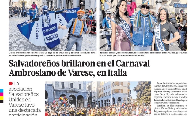 L’articolo di Fabrizio Ottavio Berard su elsalvador.com