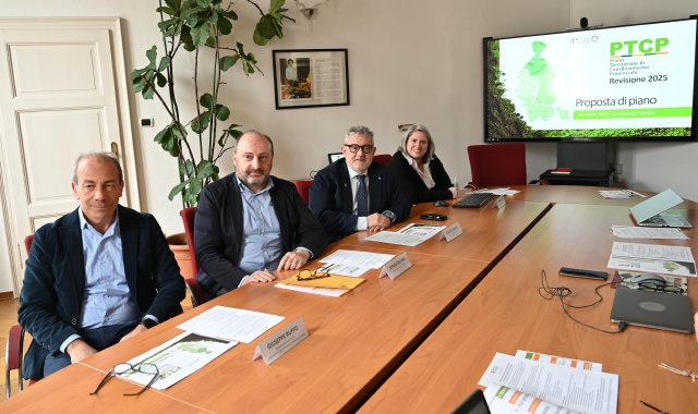 La presentazione a Villa Recalcati del “Piano territoriale di coordinamento”  (foto Blitz)