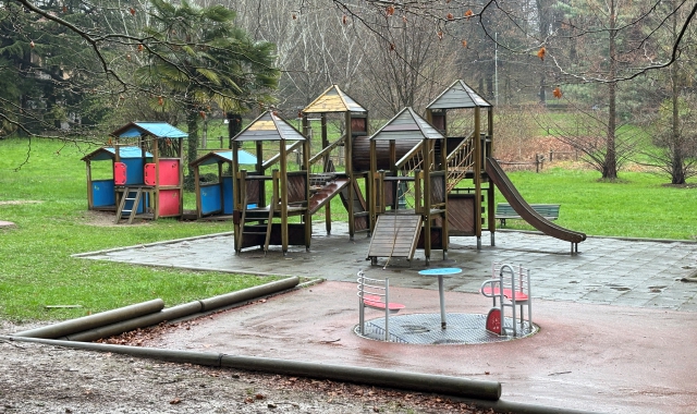 I giochi nel parco di Villa Mylius 