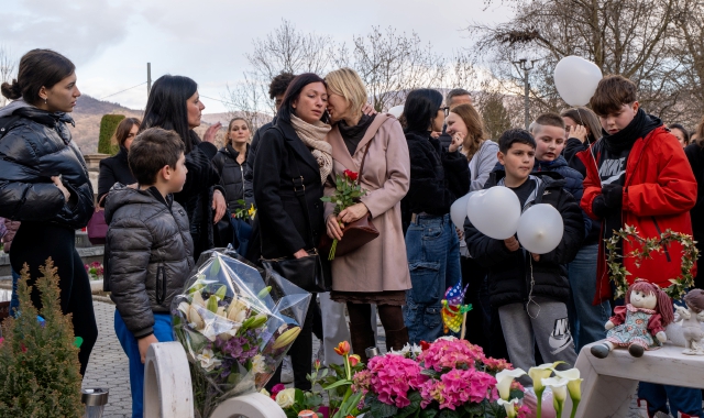Un momento dell’iniziativa dedicata a Giada e Alessio (foto Blitz)