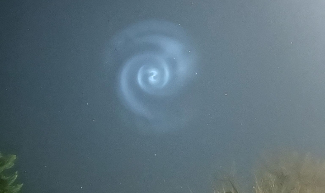 La misteriosa spirale di luce nei cieli del Nord Italia