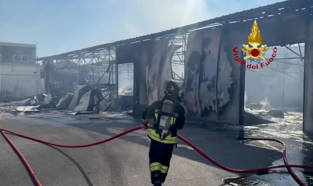 L’intervento dei vigili del fuoco