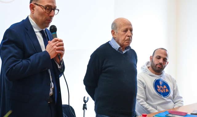 Salvatore Borsellino al liceo Ferraris (foto Benvegnù, Blitz)