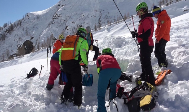 Un momento delle esercitazioni