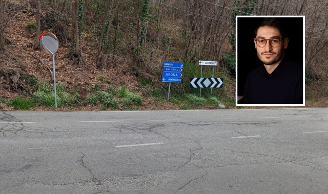 Il tratto di strada dove è avvenuto l’incidente