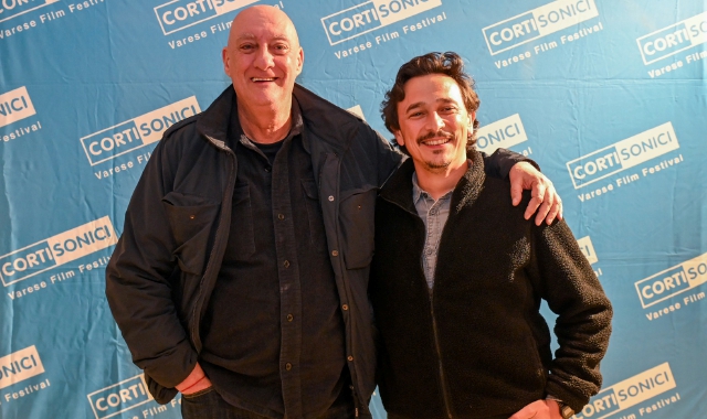 Stefano Nazzi e Ciro Visco al Cortisonici Festival (foto Stefano Benvegnù/BLITZ)