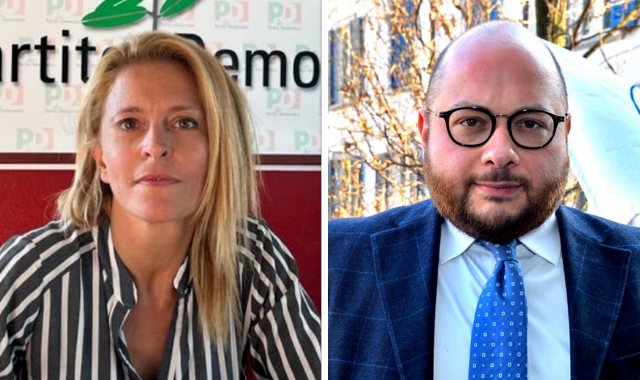 Manuela Lozza (Pd) e Marco Bordonaro (Lega)