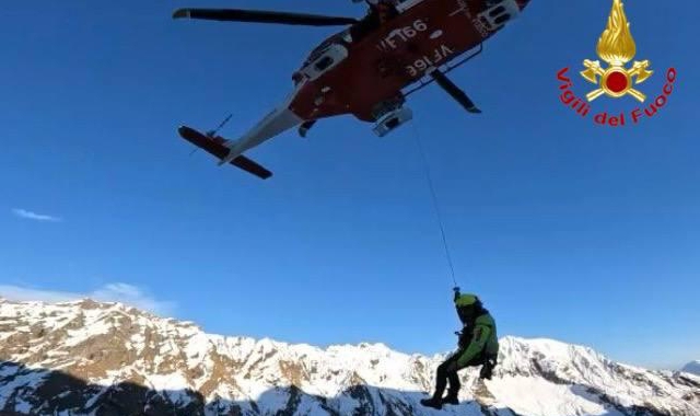 Disperso sulle Alpi Marittime, salvato dal Drago di Malpensa