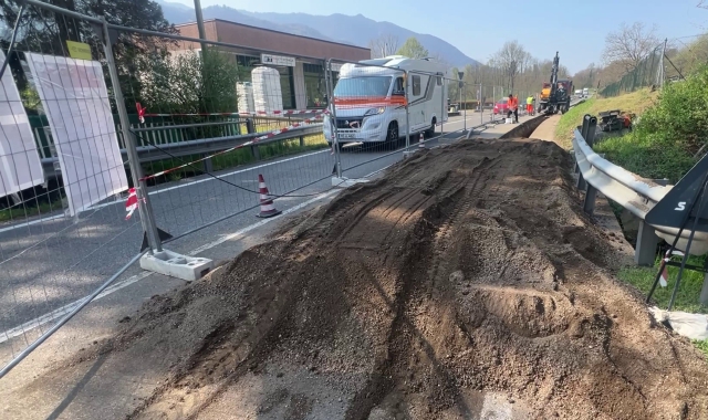 Il cantiere per l’interconnessione degli acquedotti di Cuveglio e Rancio Valcuvia