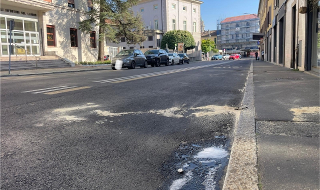 Il luogo dell’incidente  (foto Blitz)