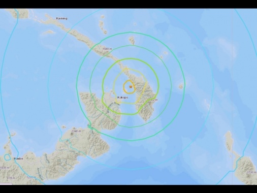 Terremoto di magnitudo 6.2 al largo della Papua Nuova Guinea