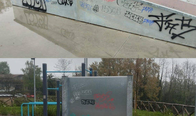 I vandalismi al parco di via Mugnai