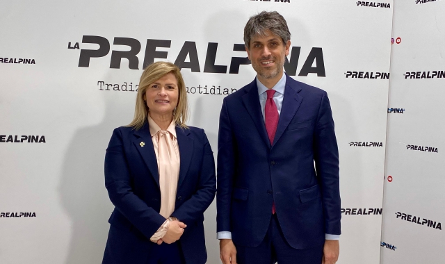 L’eurodeputata Mariateresa Vivaldini e l’onorevole Lorenzo Malagola in Prealpina 