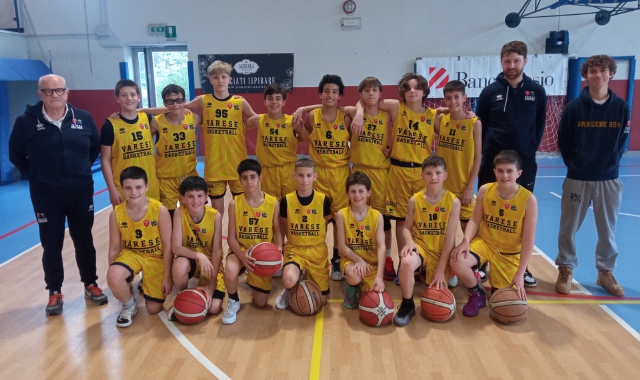 L’Under 13 del Varese Basketball
