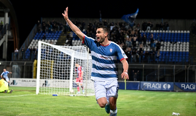 Giacomo Beretta, quattro gol al Lumezzane (foto Ghiotto, Blitz)