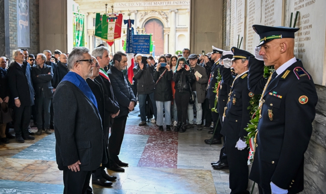 La celebrazione del 25 aprile a Varese nel 2024 (foto Matteo Canevari/BLITZ)