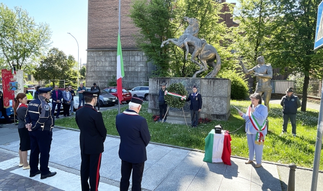 La cerimonia del 25 aprile a Castellanza  (foto Blitz)