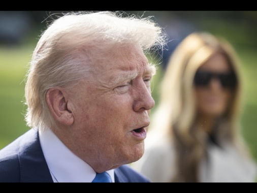 Trump arrivato a Fiumicino