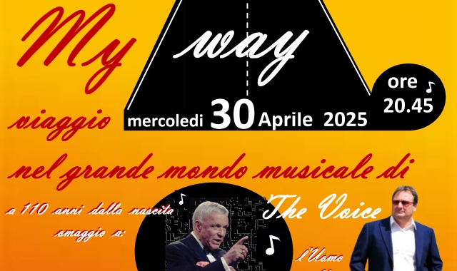 My Way stasera a Sant’Ambrogio: spettacolo e solidarietà