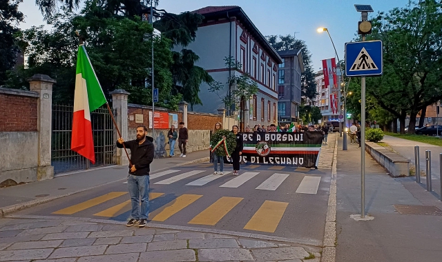 Il corteo a Legnano per Carlo Borsani