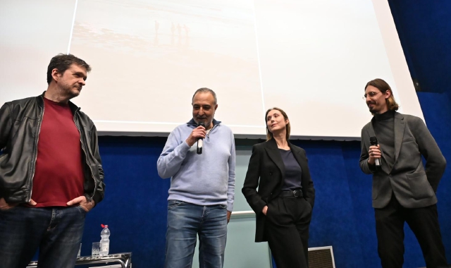Un momento della presentazione di “Altrove” al Miv (foto Puricelli, Blitz)