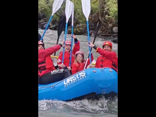 Per Meloni e Lollobrigida rafting in Val di Sole sabato