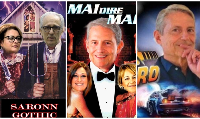 Alcune immagini social che hanno scatenato la polemica tra i candidati