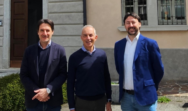 Matteo Sambo, al centro, tra Giuseppe Licata e Simone Longhini