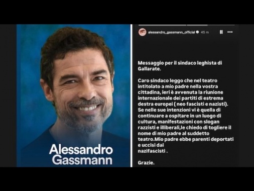 Gassman, 'Togliete il nome di mio padre dal teatro di Gallarate'