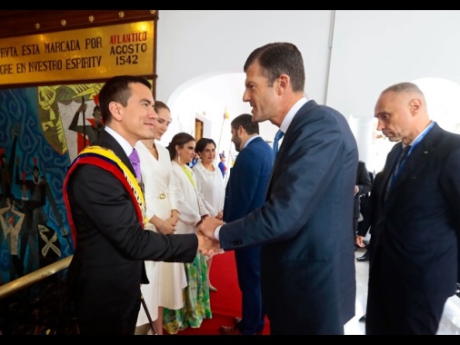 Silli in Ecuador per l'insediamento del presidente Noboa