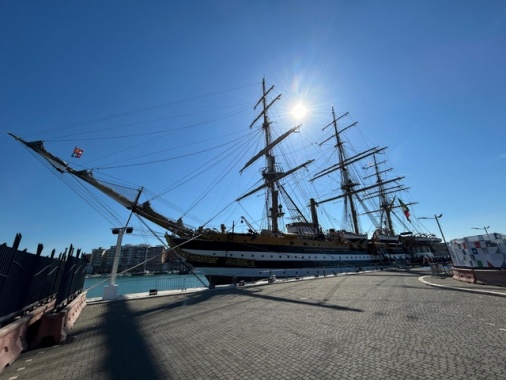Il Vespucci a Civitavecchia, al via 16ª tappa Tour Mediterraneo