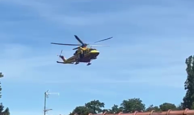 L’elicottero ha soccorso la giovane studentessa