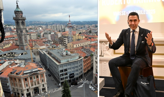 Stefania Bardelli con Roberto Vannacci alla presentazione del Mondo al Contrario avvenuta al Lyceum il 23 aprile scorso