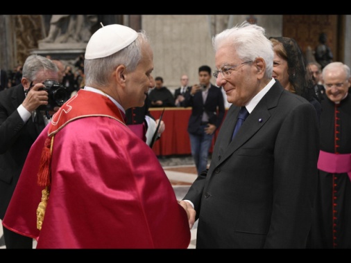 Mattarella in Vaticano per l'incontro con Papa Leone