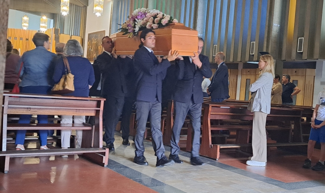 Il funerale celebrato a Castiglione Olona