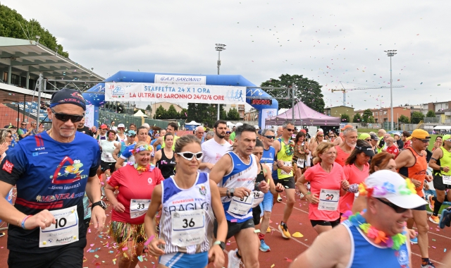 Staffetta 24x1 ora, festa per 1.200 a Saronno