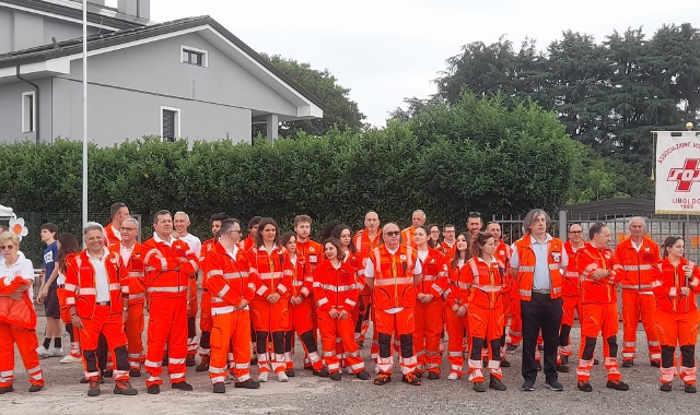 I festeggiamenti del gruppo Sos di Uboldo