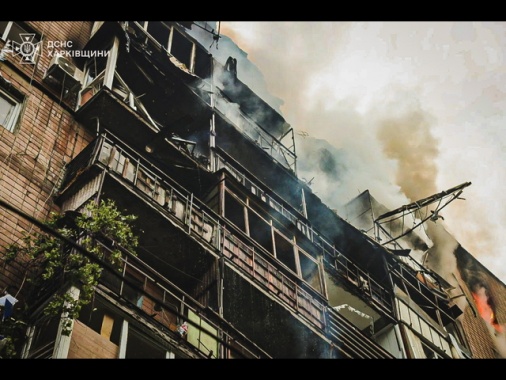 Kiev, 'su Kharkiv 17 droni in 9 minuti, feriti 8 bambini'