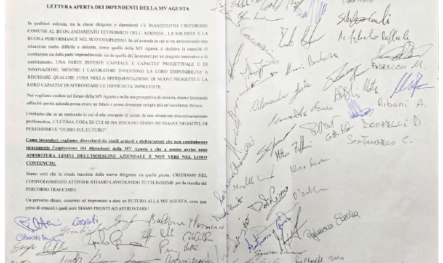 «Crediamo nel futuro di Mv Agusta»
