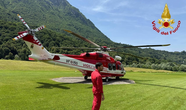 Precipita in Valsassina, il corpo trovato dal Drago di Malpensa