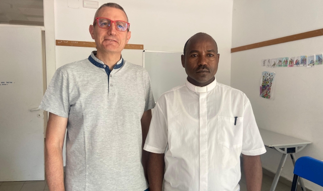 Don Marco Paleari e don Belay Gebresilassie