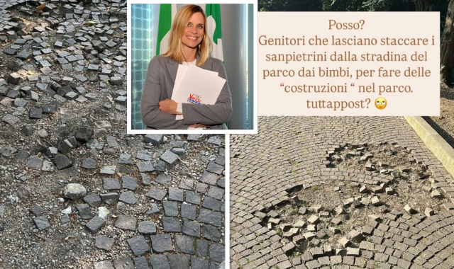 Parco “smontato” dai bimbi, Filippa bacchetta i genitori