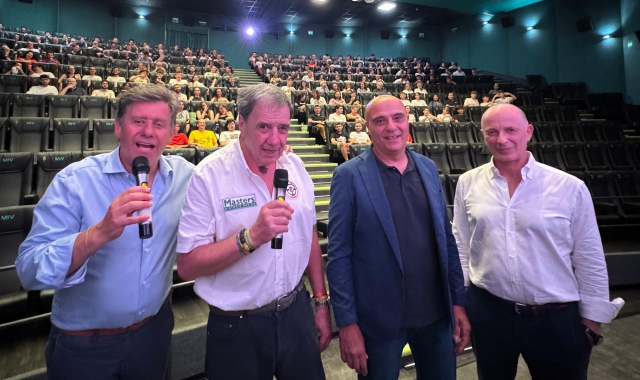 Da sinistra, Giuseppe Macchi, Franco Fraquelli, Biagio Maglienti e Marco Coppini del team HPC