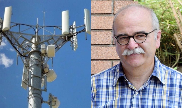 L’antenna sta per sorgere su un terreno comunale. A destra il sindaco di Saltrio, Maurizio Zanuso