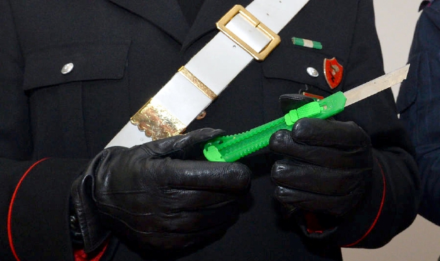 Il ferimento è avvenuto con un cutter