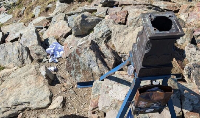 La base su cui poggiava la statua