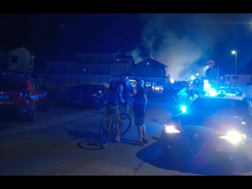 Palazzo a fuoco a Cherasco, evacuate due famiglie