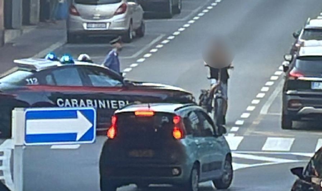 L’intervento dei carabinieri