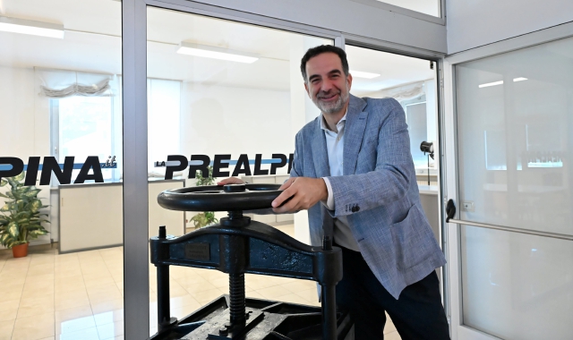 Alessandro Alfieri ospite in Prealpina  (foto Angelo Puricelli)