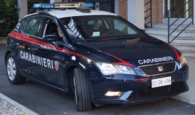 La pattuglia dei carabinieri di Arona